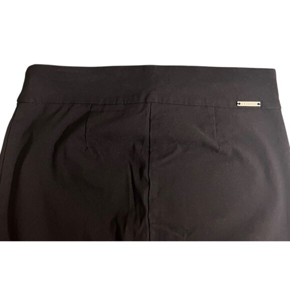Rekucci women's pants 8 tall black stretchy pull on work wear sleek straight - Picture 6 of 8
